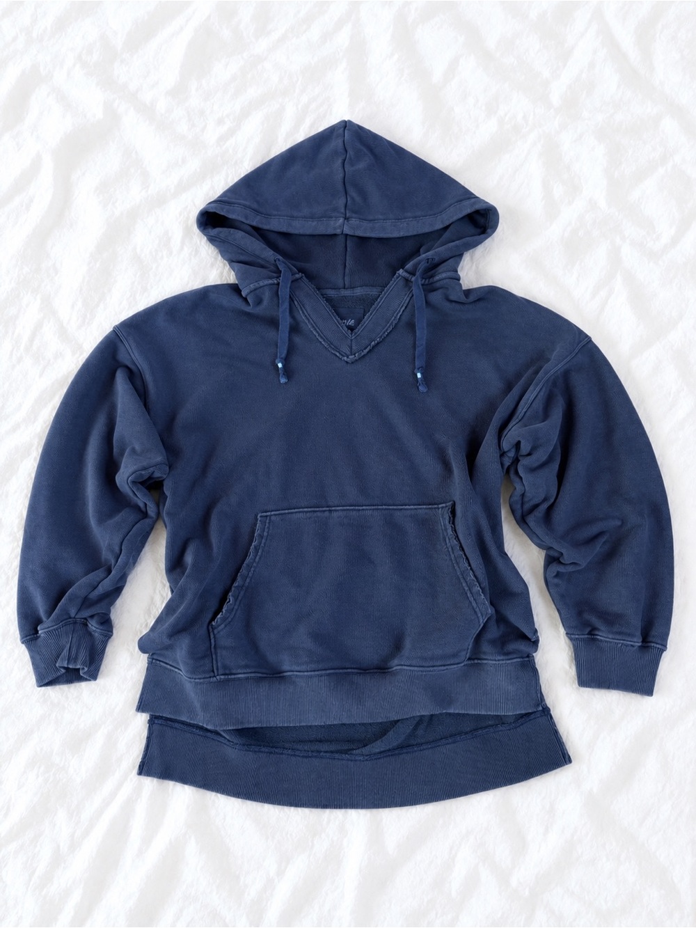 aerie Navy Hooded Pullover Sweatshirt